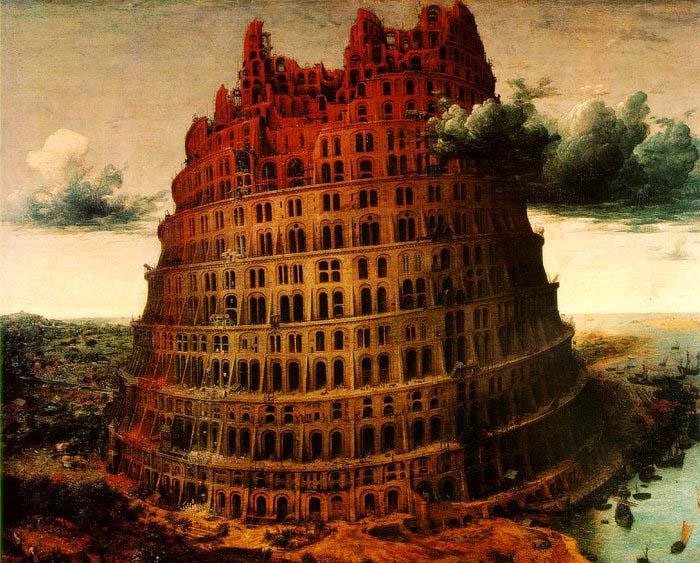 BRUEGEL, Pieter the Elder The Little Tower of Babel oil painting picture